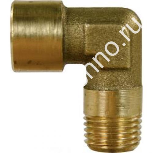 Переходник (угловой) 3/8внут - 3/8внеш, 350bar, латунь